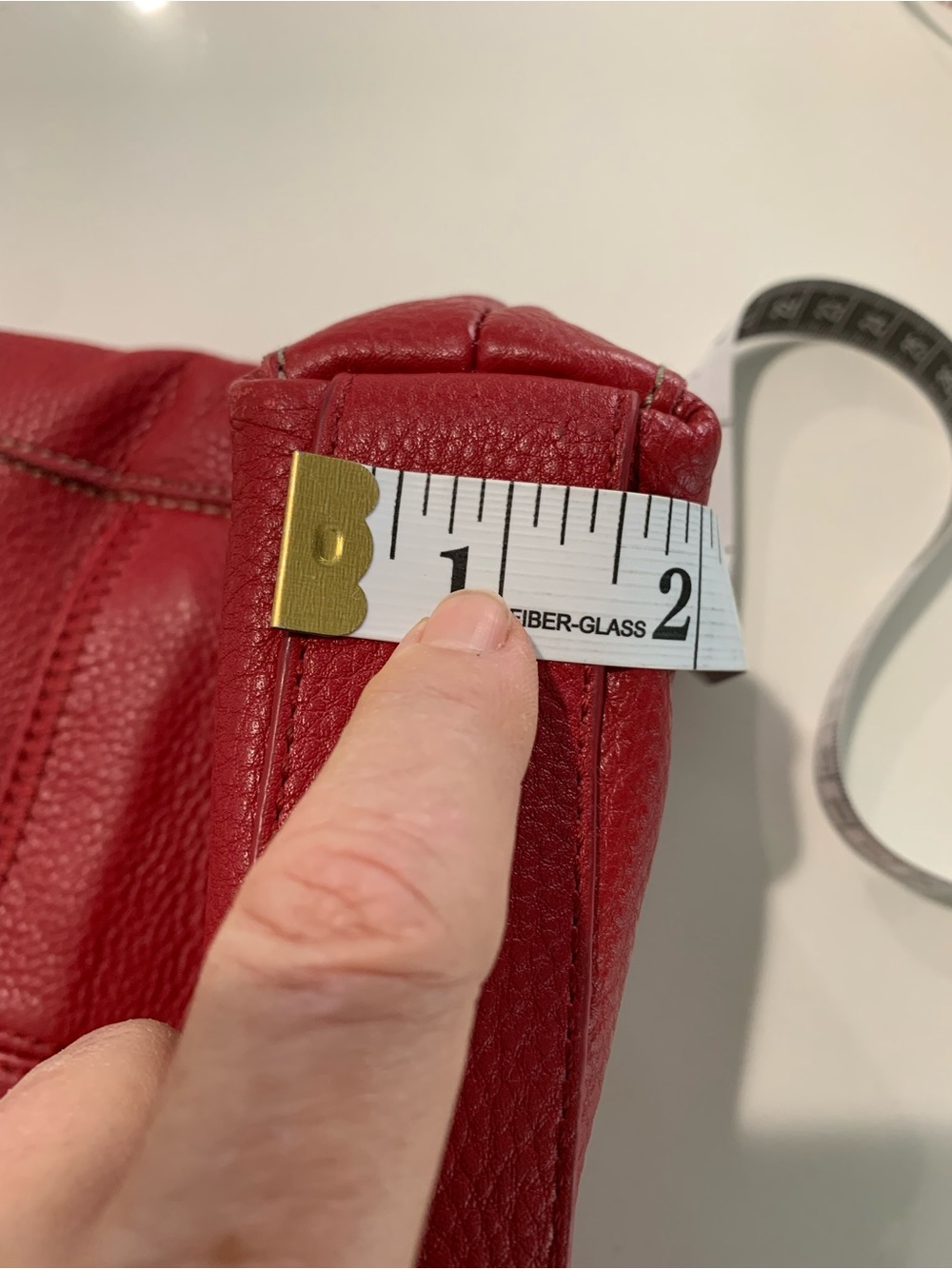 The Sak Lucia Red Leather Crossbody Shoulder Bag - Picture 12 of 16